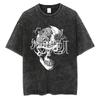 Vintage Washed Berserk TShirt for Men Women Retro Anime Skull Graphic Tees Oversized Streetwear Cotton Short Sleeve T Shirts