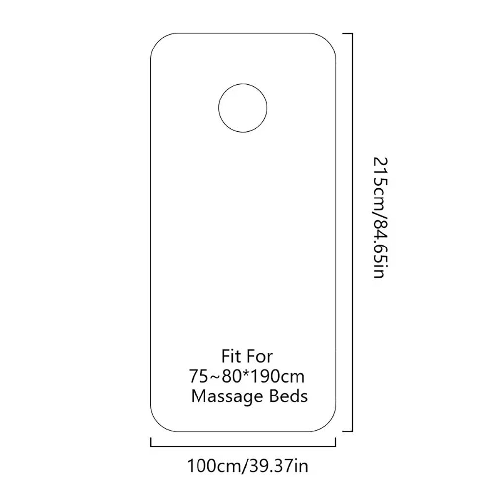 10Pcs/Pack Non-woven Fabric Disposable Bed Cover Breathable 100x215cm Bed Sheets Soft Open Hole Elastic Bedspread