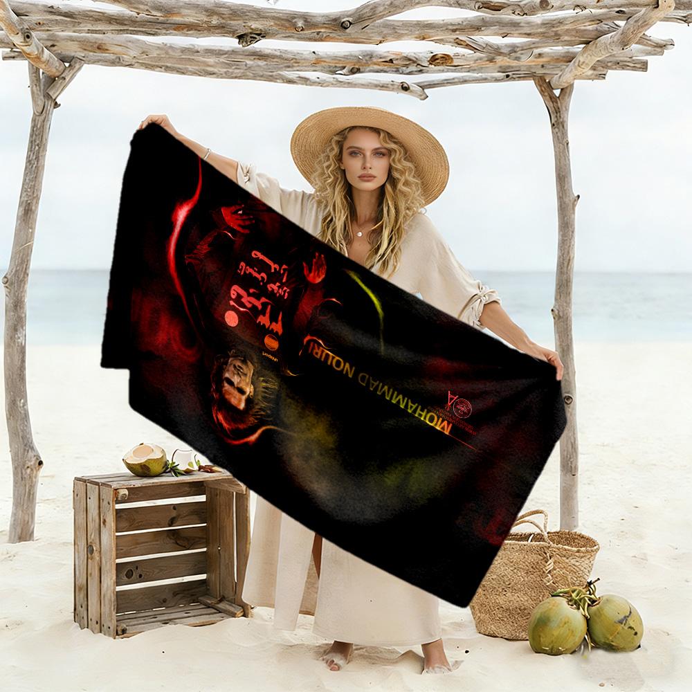 Barcelona's Messi Action Beach Towel Quick-Dry Soft Microfiber Comfortable Lightweight