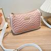 Underarm Bag New Shoulder Bag Women's Bag Wave Pattern Mobile Phone Bag