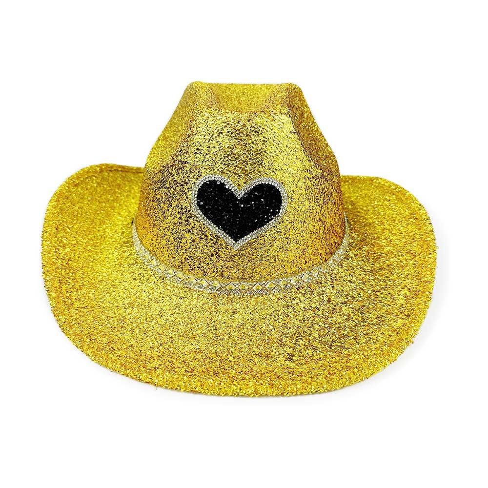 

Glitters Cowboy Hat Love Cowgirls Cap Fashion Glittering Powder Cap for Men Women золотой