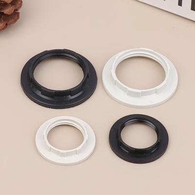 10PCS E14/E27 Lamp Shade Lock Rings – Black & White Fixing Rings for Standard Base Holder, Secures Lampshade Firmly In Place