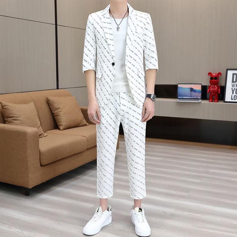 PLAYBOY Men s Slim-Fit Business Suit 4XL (suggested 165-178 jin)
