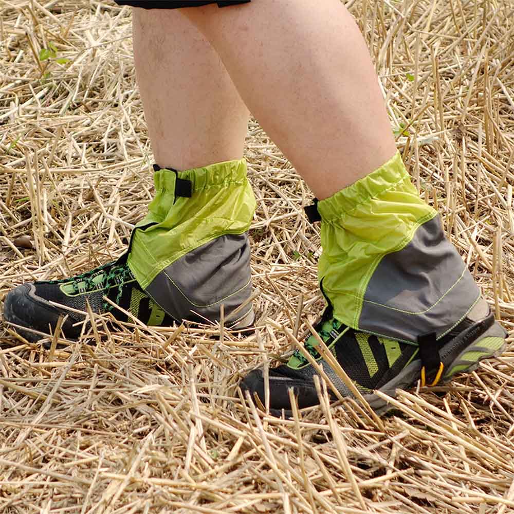 Outdoor Siliconen Gecoate Nylon Waterdichte Ademende Gaiters Beenbeschermer voor Wandelen Klimmen