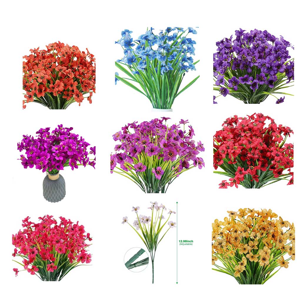 Artificial Flower Bouquet Realistic Living Room Fake Flowers Bunch Scene Layout Home Decor Decorating Accessory
