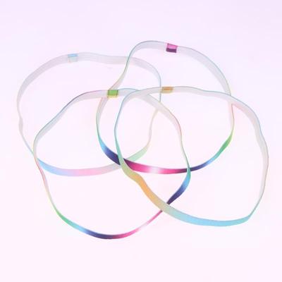 Yoga Laufen Outdoor Fitness Stirnband Sport Haarband Rutschfest Elastisches Schweißband Fitnessstudio Sport Stirnband Streifenmuster Kopfbedeckung