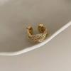 Vintage Metal Braided Open Ring: Chic European American Style