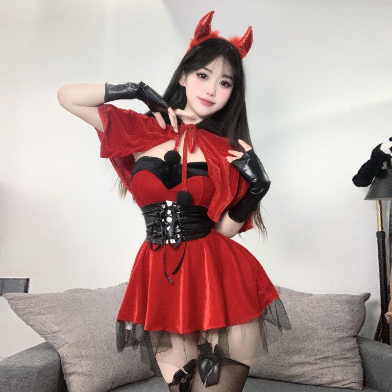 Little devil halloween christmas costume uniform sexy two-dimensional witch pure desire suit female new