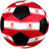 Middlesbrough FC Soccer Ball Colorful All Ages Machine Stitched PVC Competition Ready Durable High-Bounce.SIZE5