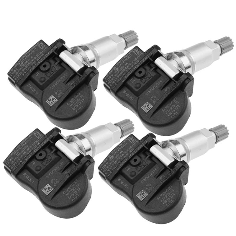 4PCS 707355-10 70735510 707355 10 36106881890 36106856209 36106855539 6855539 For BMW 433Mhz TPMS Tire Pressure Sensor 4 pcs