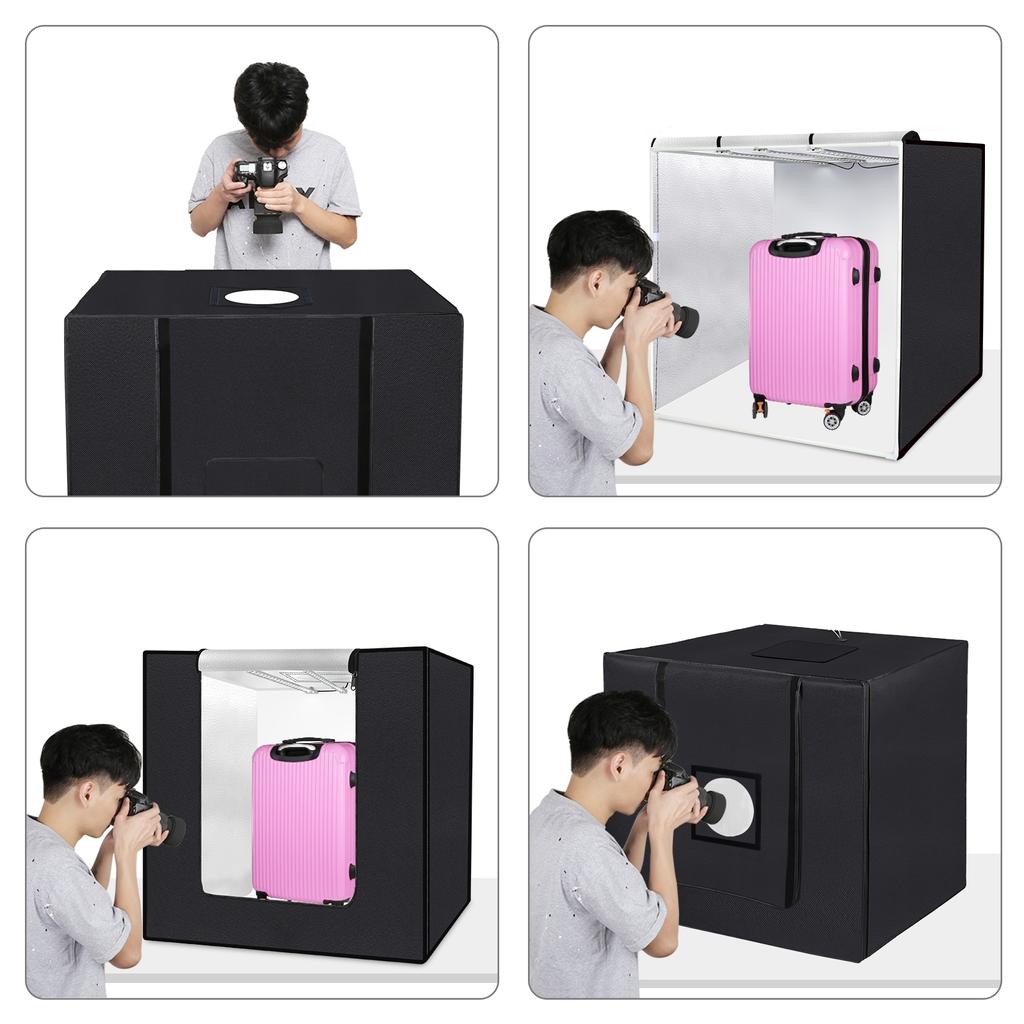 PULUZ PU5083 80*80*80cm Large Folding LED Light Tent Desktop Photo Studio Light Box 90W Softbox 234pcs LED Beads 5500K