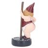 Pole Dancing Gnome Statue Decorative Lifelike Resin Pole Dancer Gnome Figurine for Gardens