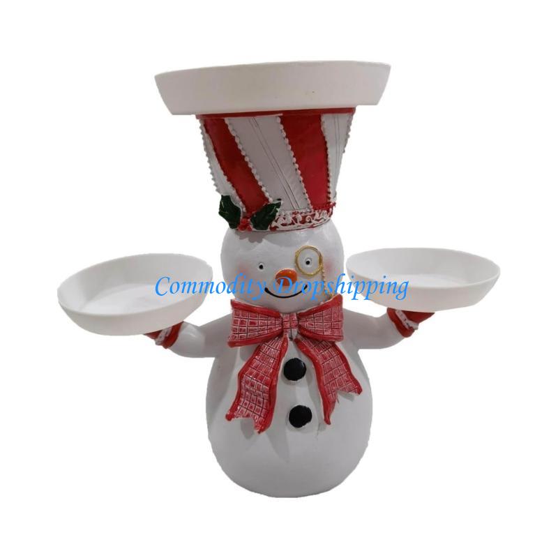 Y5JC Santa Rack for Christmas Decorations Easy to Clean Santa Holding Tray Christmas
