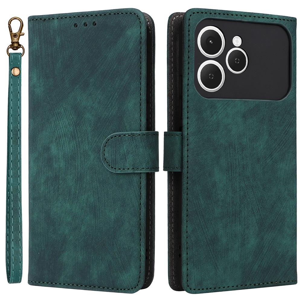 Для TECNO Spark 40 4G Чохол Гаманець Блокування RFID Шкіряний Чохол для Телефону Підставка з Ремінцем