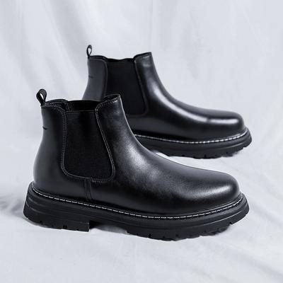 Mode Luxusmarke Lässige Leder Herrenstiefel Neue Outdoor Chelsea Boots Klassische High Top Designer Formelle Stiefeletten Herren Freizeitschuhe