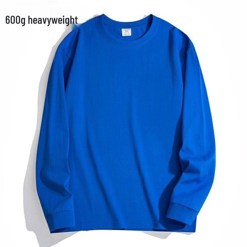 

Heavyweight 600G Autumn/Winter Pure Cotton Long Sleeve Crew Neck Sweatshirt XL (140-160 jin)