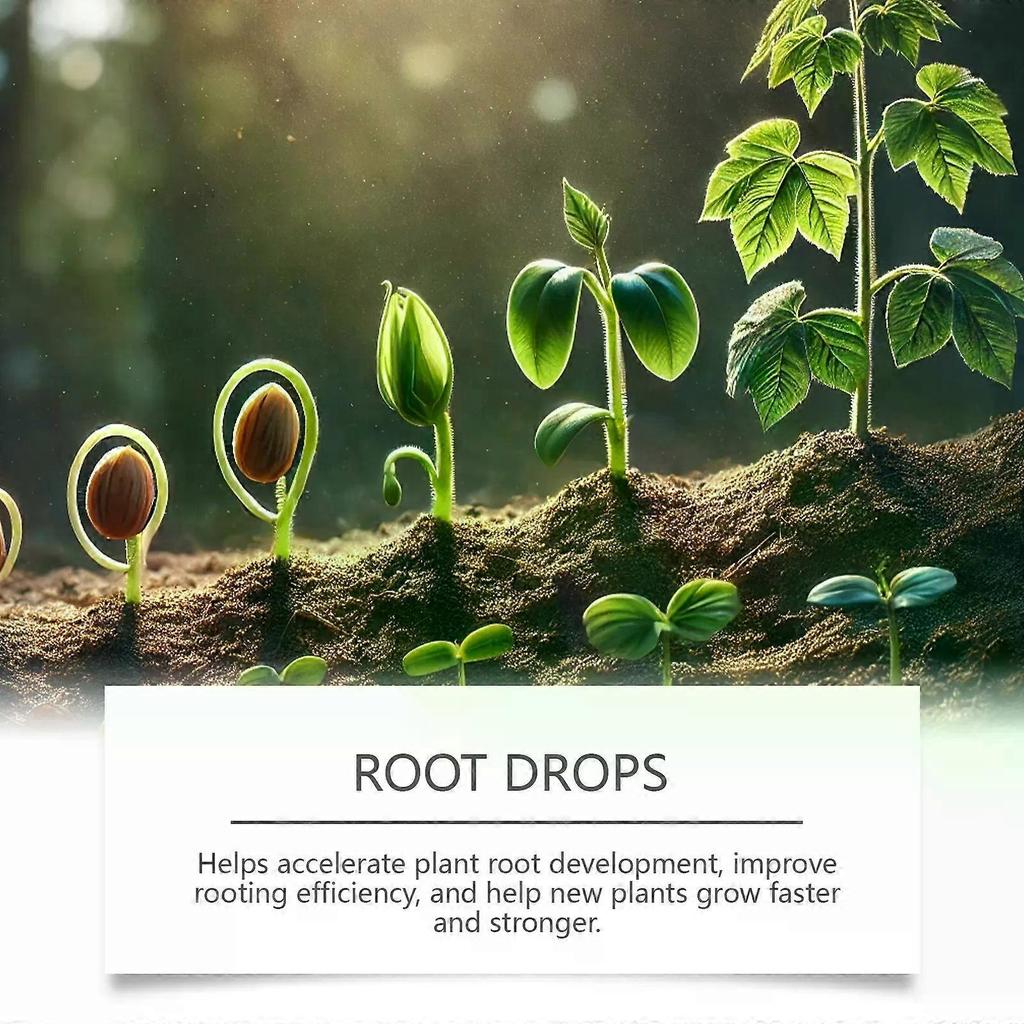 Strengthen Root Drops Plant Rooting Hormone for Cuttings, Propagation Drops for Indoor Houseplants, Stimulates Fast Root Growth, 100ml