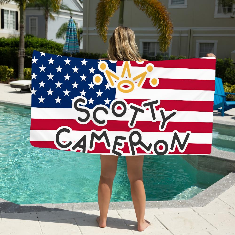 Fashion Print S-Scotty C-Cameron Towel Beach Towel Oversized Quick Dry Towel Absorbent Soft Swim Beachtowels For Men Women