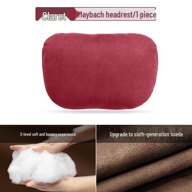 Mercedes-Benz & Maybach S-Class Suede Neck & Lumbar Support Cushions for Headrests - Drop Shipping Available