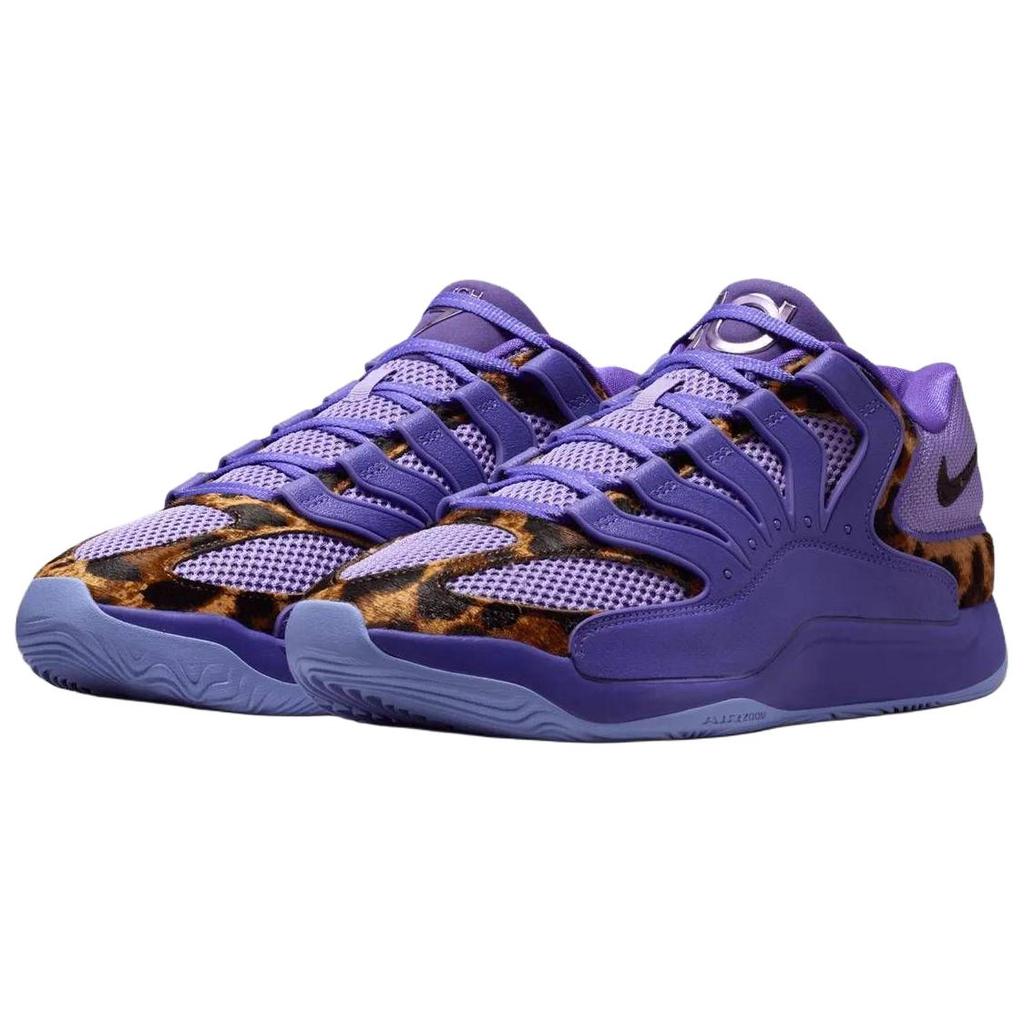 Nike KD 18 PER EP Comfortable Fitting Breathable Basketball Shoes Unisex sneaker Purple Brown IO7518-500