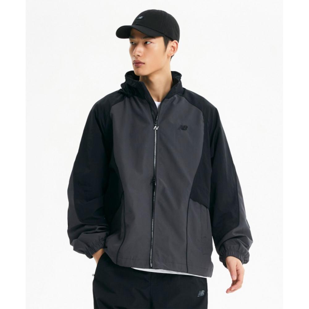 

New Balance Nbnae11213 Uni Sports Club куртка Color Block черная 19BLACK/S090