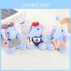 Plush Elephant Keychain Toy With Pp Cotton Filling For Girls And Bag Decor