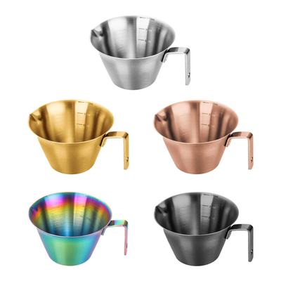 Espresso Pouring Cup Milk Tea Cup Sauce Cups Coffee Bean Weighing Tool with Scale 100ml for Restaurant Kitchen Milk Party Hotel