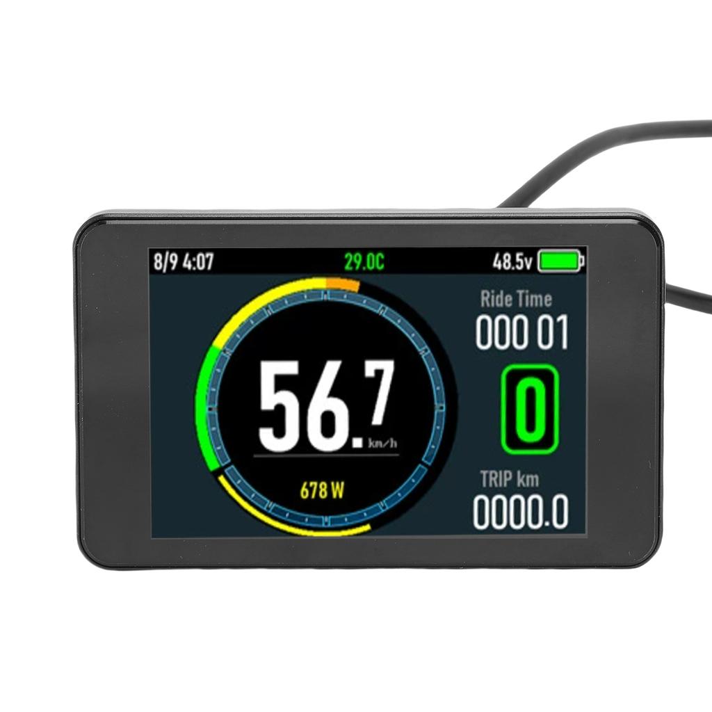 Electric Bike LCD Display Electric Scooter Color Display Meter with 5 Pin Water Proof Connector for 22.2mm Handlebar