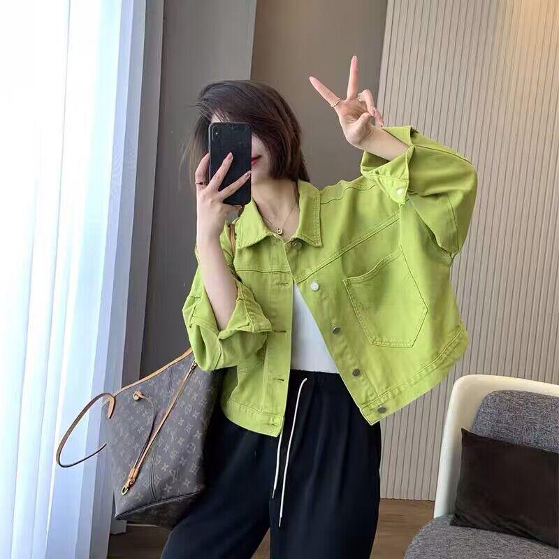 Women's Loose Denim Jacket - Korean Style, Casual, Versatile, Short-Length, Trendy Spring/Autumn Fashion