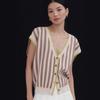 Street Style Knit Vest With 3d Spliced Pattern For Women Winter Fashion