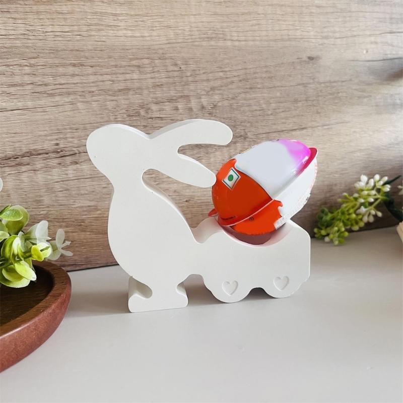 3D Rabbits Candle Holder Silicone Molds Epoxy Resin Molds Ornament Easters Rabbits Candlestick Molds Plasters Molds