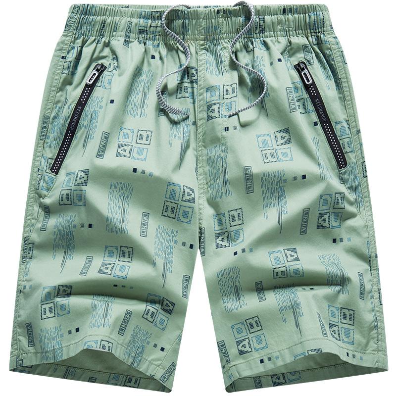 Workwear Cropped Cotton Cropped Shorts Men's Summer Plus Size Loose Fit