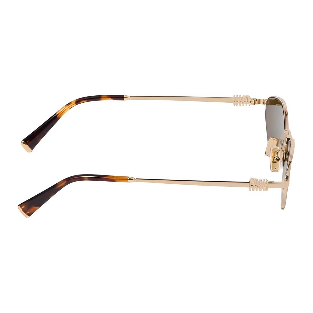 MIU MIU Solid Color Design Metal Irregular Shape Sunglasses Women Sunglasses Gold SMU56ZE5AKFE09ZC056