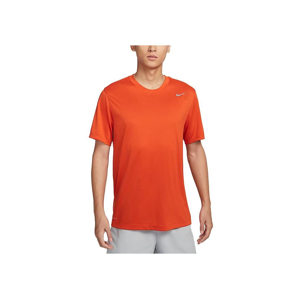 Nike Dri-Fit Team Legend Logo Round Neck Quick-Dry Short Sleeve T-Shirt Men Tops University-Orange IB8898-888