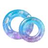 Inflatable Starry Sky Sequin Swimming Ring for Women - Thickened, Eco-friendly PVC