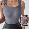 Padded Bra Tank Top Women's with Built in High Strechy Workout Sleeveless U Neck Shapewear Slim Fit Camisole Tops Women