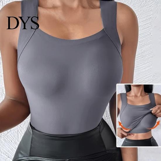 Padded Bra Tank Top Women's with Built in High Strechy Workout Sleeveless U Neck Shapewear Slim Fit Camisole Tops Women