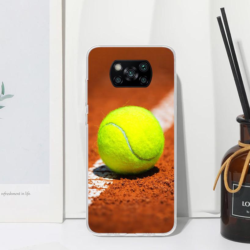 

Tennis Sport Phone Case For Xiaomi Poco X7 X6 X5 M7 M8 Pro F7 Ultra Redmi 15C 15 13C 13 12C 12 10 10C 10A Art Fundas Poco X7 X6 Redmi 15C 4G