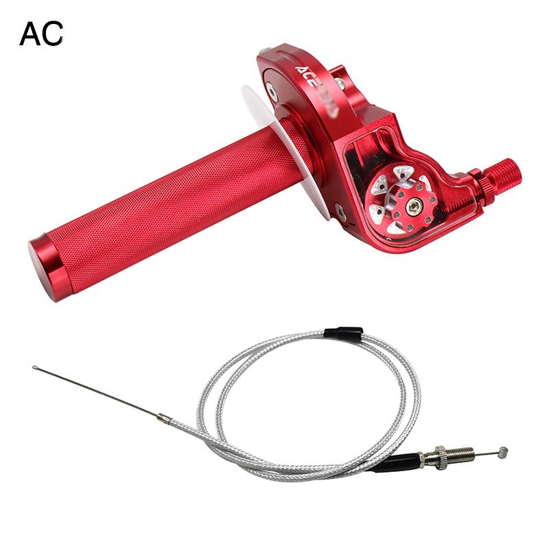 ZSDTRP 22mm Universal CNC Aluminum Accelerator Throttle Twist Grips Handlebars For Motorcycle Moped Scooter Bike M10*1.5