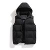 Men's Autumn/Winter Hooded Warm Vest Gilet - Loose Fit, Plain Style