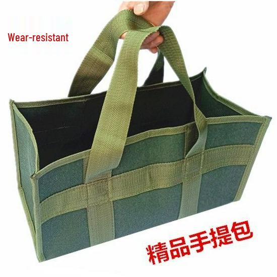 Canvas Tool Bag for Automotive Maintenance & Electrician Repairs - Durable Handheld Storage Pouch