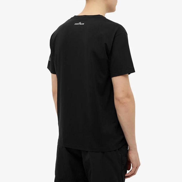 Stone Island Marble One T-Shirt Black Men Tops 74152NS83-V0029