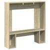Fireplace Mantel Shelf Sonoma Oak Finish 81 x 18 x 82 cm Particleboard