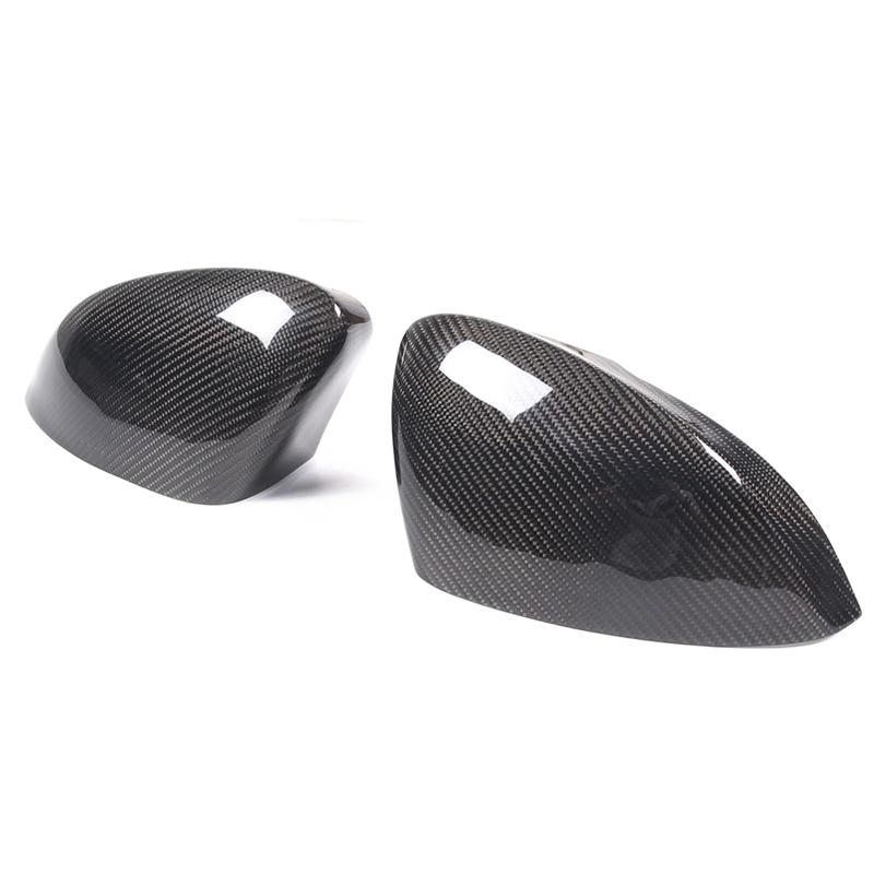 Carbon Fiber Rearview Mirror Cover For Jaguar F-Type 2013- Door Side Mirror Cover Trim Exterior Replacement Accessories