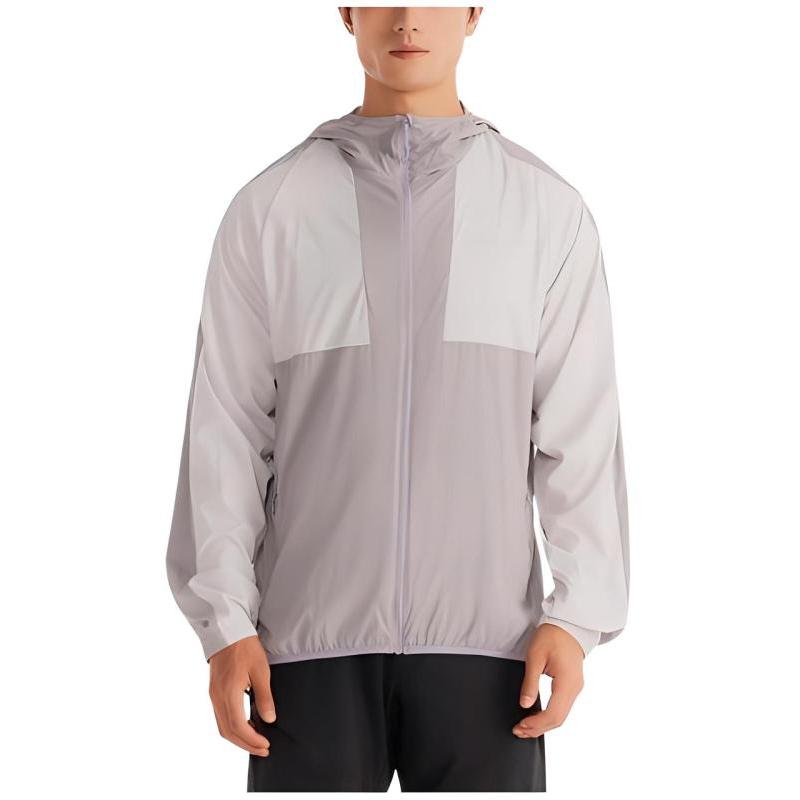

DECATHLON HELIUM 550 Outdoor Color-Blocking Hooded Zipper Cool Breathable Long Sleeve UV Protection Clothing Men s Model 3XL