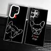 French Bulldog Black Desgin Shockproof Phone Case for Samsung Galaxy S26 Edge S25 Ultra S24 FE S23 Plus S21 Cover Anti Fall Fund