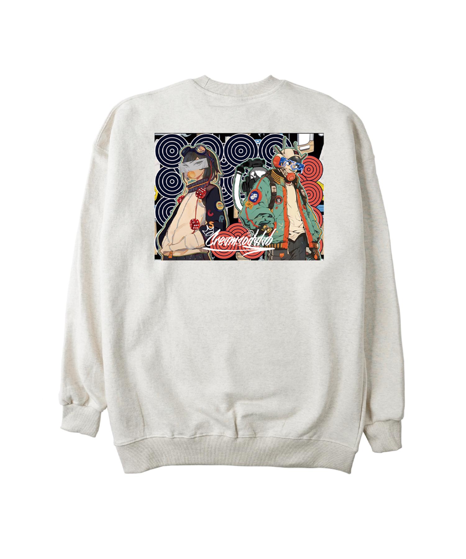 Свитшот с принтом Cream Soda Lab Dice Boy & Girl Овсяный 1(M)