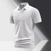 Summer 2026 Men's Short Sleeve Solid Polo Shirt: Simple Business Casual Lapel T-shirt