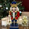 1PC 23cm Wood Christmas Nutcrackers Ornament Decorations Gift Walnuts King Soldiers Puppet Doll Decorations
