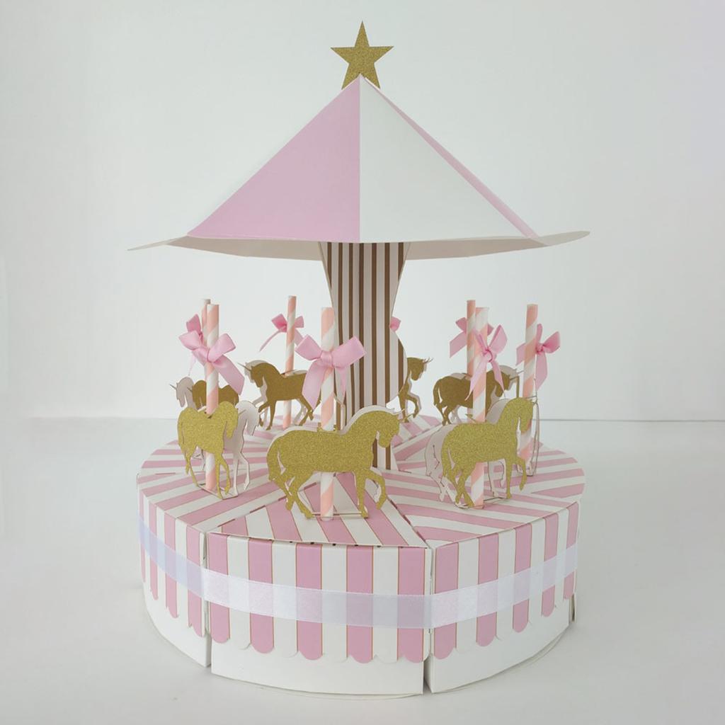 Delicate Carousels Paper Candy Box Sweet Boxes Party Favor Treat Boxes Favor Box Candy Box Gift Boxes for Wedding